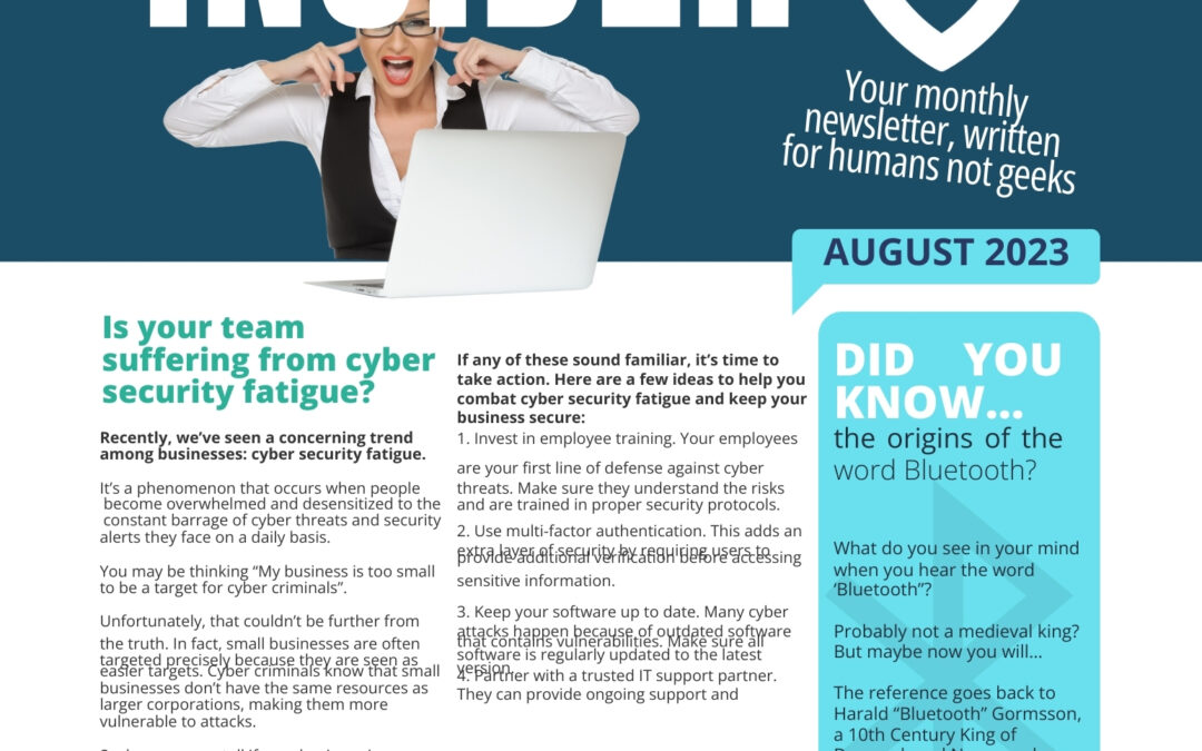 August 2023 Monthly Newsletter