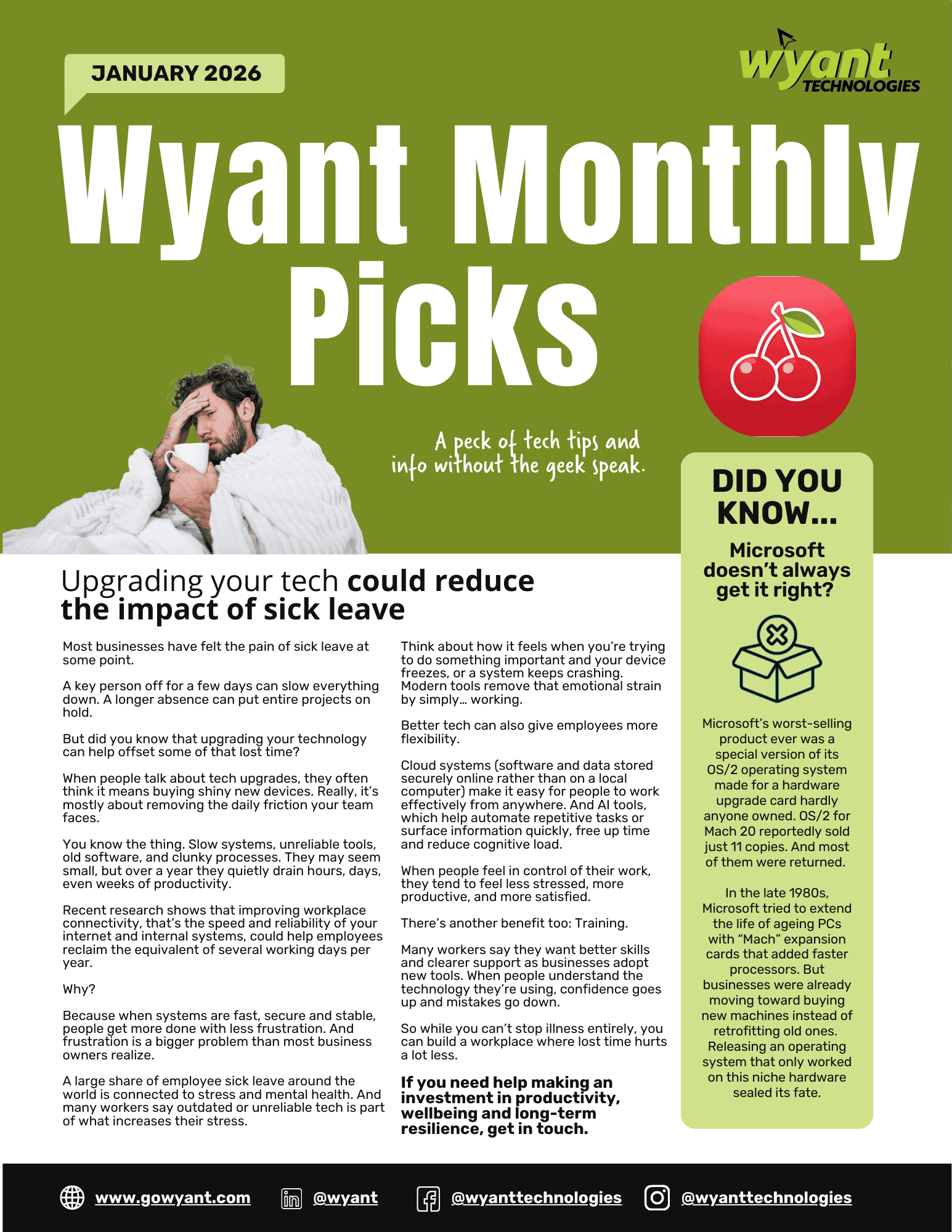 January 2026 Wyant Newsletter