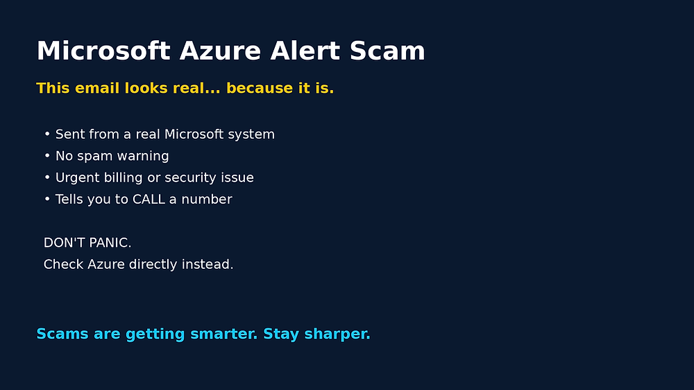 Microsoft Azure Alert Scam: Why These Emails Are Fooling Smart Businesses